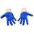 Rękawice wampirki XL niebieskie (10 par), 2 image