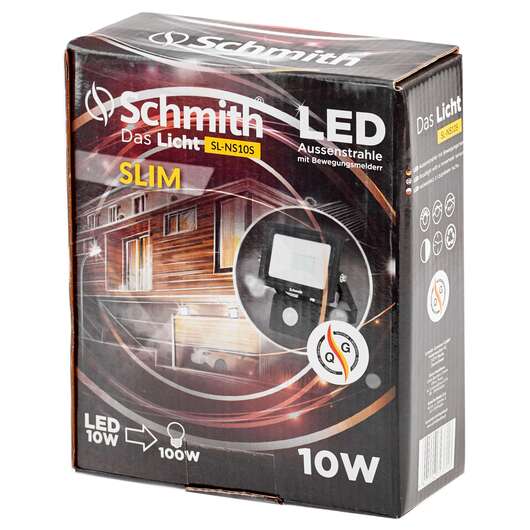 Naświetlacz LED z czujnikiem ruchu SLIM 10W, 2 image