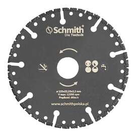 Tarcza do cięcia uniwersalna diamentowa 125mm Schmith