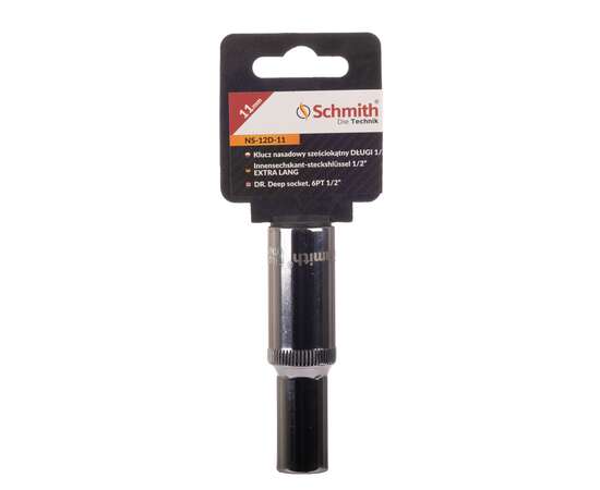 Klucz nasadowy sześciokątny długi 1/2" 11 mm Schmith
