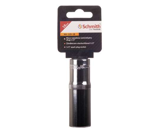 Klucz nasadowy sześciokątny długi 1/2" 18 mm Schmith