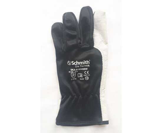 Rękawice robocze skóra kozia 10 czarny (12 par) Schmith