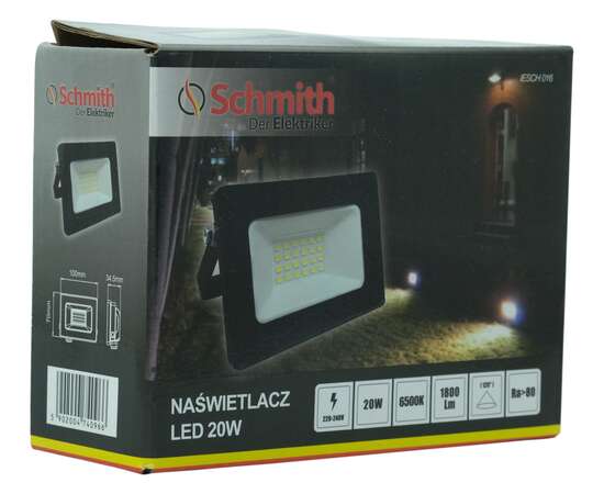 Naświetlacz LED 20W czarny Schmith