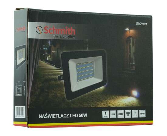 Naświetlacz LED 50W czarny Schmith