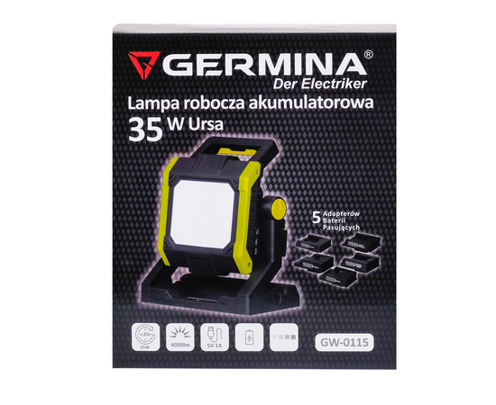 Lampa robocza akumulatorowa 35W Ursa - GERMINA Schmith