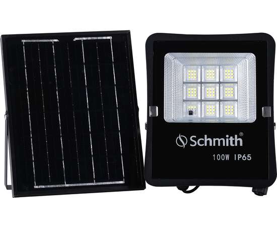 Lampa LED z panelem solarnym 100W Schmith