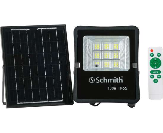 Lampa LED z panelem solarnym 100W Schmith