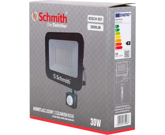Naświetlacz LED 30W 3000lm czu. ruchu na podczerw Schmith