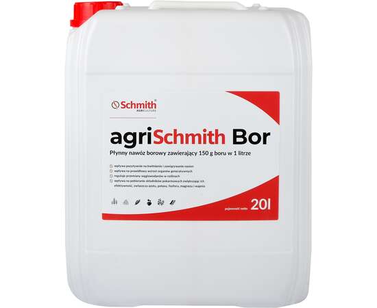 Płynny nawóz borowy mikroskładnikowy agriSchmith Bor 20l Schmith