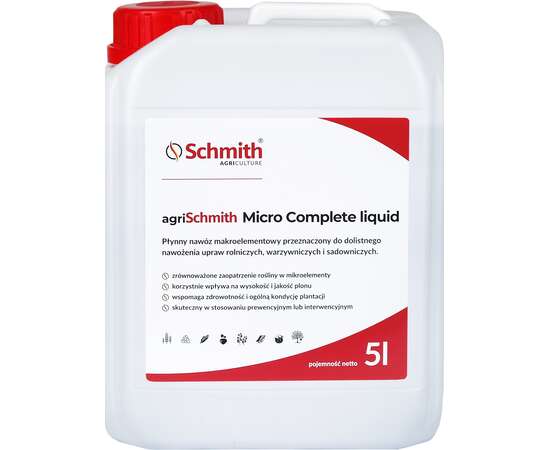 Płynny nawóz makroskładnikowy ​agriSchmith mikro complete liqiud a' 5l Schmith