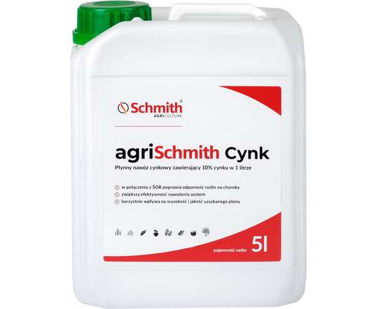 Płynny nawóz cynkowy makroskładnikowy ​agriSchmith Cynk a’ 5l Schmith